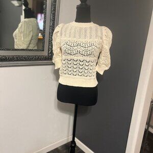 Crochet Short Sleeve Top
